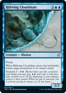 [082]【EN】【FOIL】裂け目翼の雲間を泳ぐもの/Riftwing Cloudskate【TSR】[U][青]