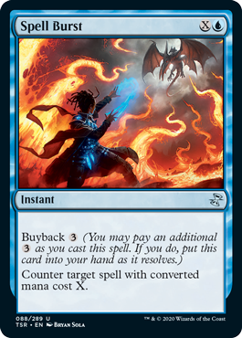 [088]【EN】【FOIL】呪文の噴出/Spell Burst【TSR】[U][青]