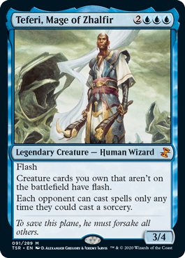 [091]【EN】【FOIL】ザルファーの魔道士、テフェリー/Teferi, Mage of Zhalfir【TSR】[M][青]