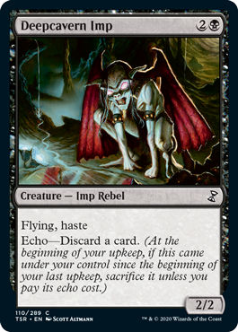 [110]【EN】【FOIL】深洞のインプ/Deepcavern Imp【TSR】[C][黒]