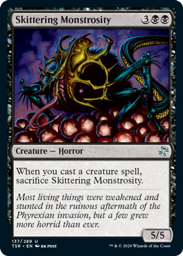 [137]【EN】【FOIL】走り回る大怪物/Skittering Monstrosity【TSR】[U][黒]