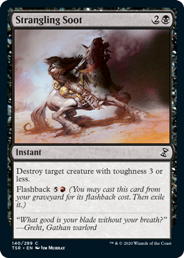 [140]【EN】【FOIL】絞殺の煤/Strangling Soot【TSR】[C][黒]