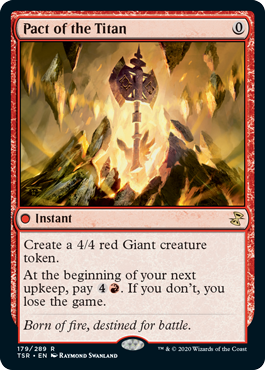 [179]【EN】【FOIL】タイタンの契約/Pact of the Titan【TSR】[R][赤]