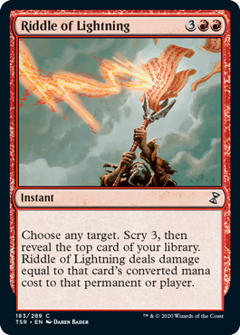[183]【EN】【FOIL】稲妻の謎/Riddle of Lightning【TSR】[C][赤]
