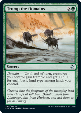 [242]【EN】【FOIL】版図の踏みつけ/Tromp the Domains【TSR】[U][緑]