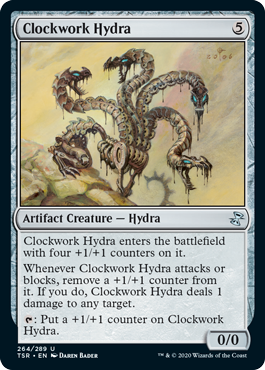 [264]【EN】【FOIL】機械仕掛けのハイドラ/Clockwork Hydra【TSR】[U][茶]