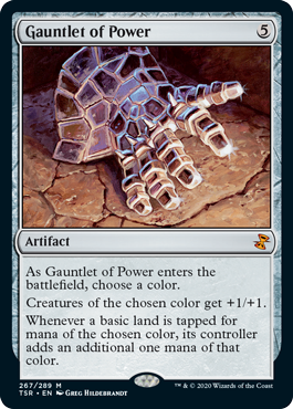 [267]【EN】【FOIL】魔力の篭手/Gauntlet of Power【TSR】[M][茶]