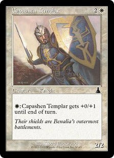 [005]【EN】【FOIL】キャパシェンの聖堂騎士団員/Capashen Templar【UDS】[C][白]