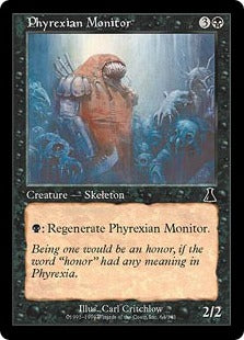 [064]【JP】【FOIL】ファイレクシアの監視者/Phyrexian Monitor【UDS】[C][黒]