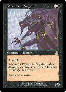 [065]【JP】【FOIL】ファイレクシアの抹殺者/Phyrexian Negator【UDS】[R][黒]