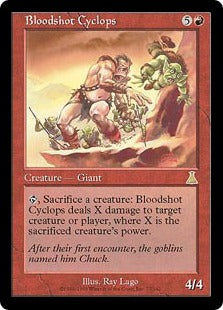 [077]【EN】【FOIL】血まなこのサイクロプス/Bloodshot Cyclops【UDS】[R][赤]