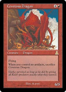 [080]【EN】【FOIL】欲深きドラゴン/Covetous Dragon【UDS】[R][赤]