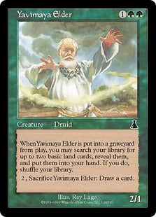 [124]【EN】【FOIL】ヤヴィマヤの古老/Yavimaya Elder【UDS】[C][緑]