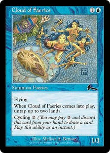 [029]【EN】フェアリーの大群/Cloud of Faeries【ULG】[C][青]