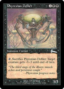 [060]【JP】ファイレクシアの汚染者/Phyrexian Defiler【ULG】[U][黒]