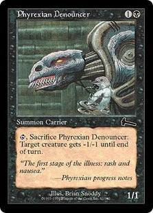 [061]【EN】【FOIL】ファイレクシアの告発者/Phyrexian Denouncer【ULG】[C][黒]