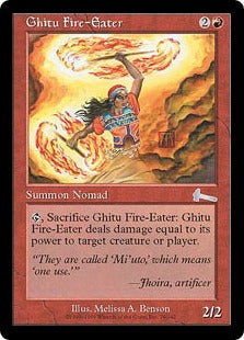 [076]【EN】ギトゥの火喰い人/Ghitu Fire-Eater【ULG】[U][赤]