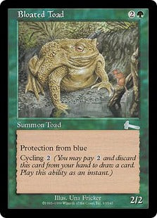 [097]【JP】【FOIL】ふくれたヒキガエル/Bloated Toad【ULG】[U][緑]
