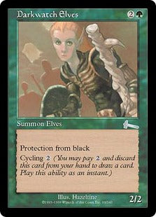 [099]【JP】【FOIL】闇番のエルフ/Darkwatch Elves【ULG】[U][緑]