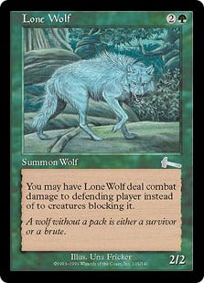 [105]【EN】【FOIL】一匹狼/Lone Wolf【ULG】[U][緑]