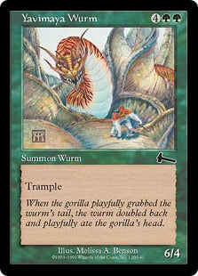 [120]【EN】ヤヴィマヤのワーム/Yavimaya Wurm【ULG】[C][緑]