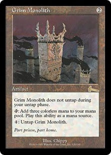 [126]【JP】【FOIL】厳かなモノリス/Grim Monolith【ULG】[R][茶]