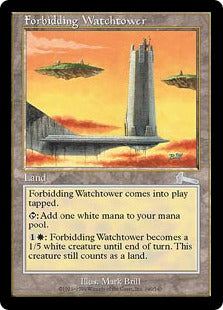 [140]【JP】【FOIL】近づきがたい監視塔/Forbidding Watchtower【ULG】[U][土地]