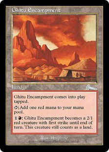 [141]【JP】【FOIL】ギトゥの宿営地/Ghitu Encampment【ULG】[U][土地]