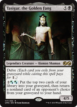 [117]【EN】黄金牙、タシグル/Tasigur, the Golden Fang【UMA】[R][黒]