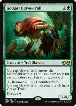 [167]【EN】ゴルガリの墓トロール/Golgari Grave-Troll【UMA】[R][緑]