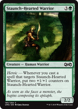 [185]【EN】信条の戦士/Staunch-Hearted Warrior【UMA】[C][緑]