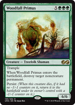 [195]【EN】森滅ぼしの最長老/Woodfall Primus【UMA】[R][緑]