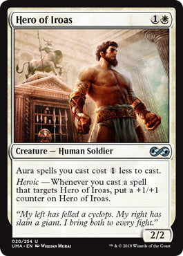 [020]【EN】【FOIL】イロアスの英雄/Hero of Iroas【UMA】[U][白]