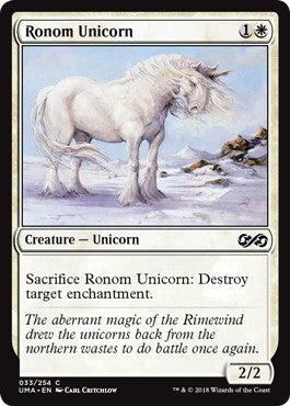 [033]【EN】【FOIL】ロノムの一角獣/Ronom Unicorn【UMA】[C][白]