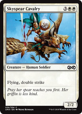 [036]【EN】【FOIL】空槍の騎兵/Skyspear Cavalry【UMA】[C][白]