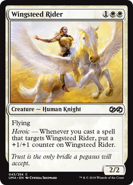 [043]【EN】【FOIL】天馬の乗り手/Wingsteed Rider【UMA】[C][白]