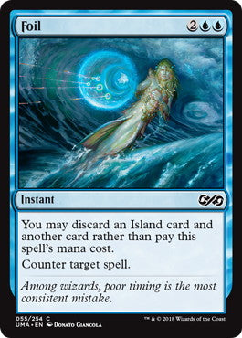 [055]【EN】【FOIL】撃退/Foil【UMA】[C][青]