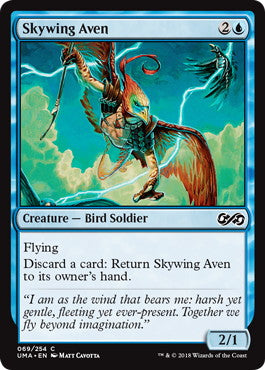[069]【EN】【FOIL】空翼のエイヴン/Skywing Aven【UMA】[C][青]