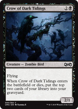 [090]【EN】【FOIL】闇告げカラス/Crow of Dark Tidings【UMA】[C][黒]