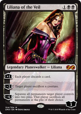 [104]【EN】【FOIL】ヴェールのリリアナ/Liliana of the Veil【UMA】[M][黒]