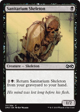 [111]【EN】【FOIL】療養所の骸骨/Sanitarium Skeleton【UMA】[C][黒]