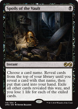 [116]【EN】【FOIL】大霊堂の戦利品/Spoils of the Vault【UMA】[R][黒]