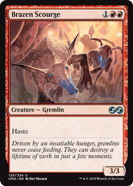 [125]【EN】【FOIL】真鍮の災い魔/Brazen Scourge【UMA】[U][赤]