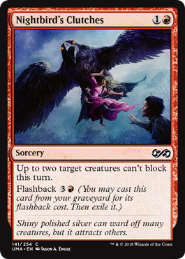 [141]【EN】【FOIL】夜鳥の手中/Nightbird's Clutches【UMA】[C][赤]