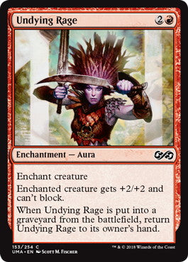 [153]【EN】【FOIL】死せざる怒り/Undying Rage【UMA】[C][赤]