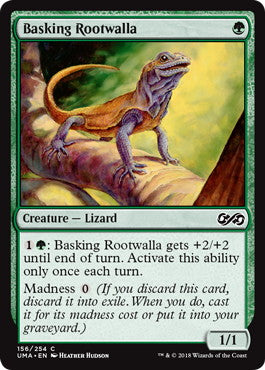[156]【EN】【FOIL】日を浴びるルートワラ/Basking Rootwalla【UMA】[C][緑]