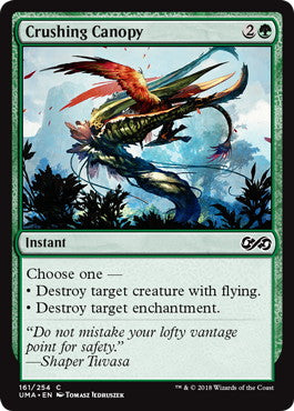 [161]【EN】【FOIL】押し潰す梢/Crushing Canopy【UMA】[C][緑]
