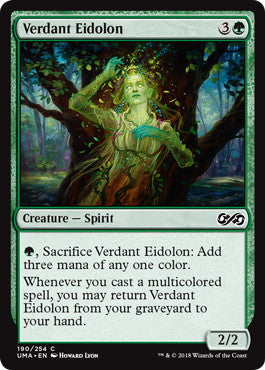 [190]【EN】【FOIL】新緑の幻霊/Verdant Eidolon【UMA】[C][緑]