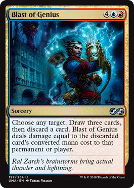 [204]【EN】【FOIL】天才の煽り/Blast of Genius【UMA】[U][多色]