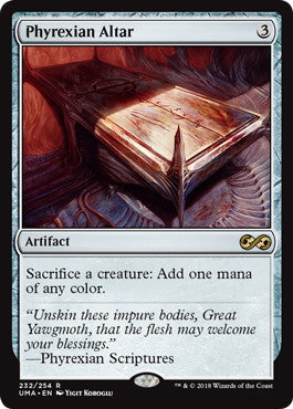 [232]【EN】【FOIL】ファイレクシアの供犠台/Phyrexian Altar【UMA】[R][茶]